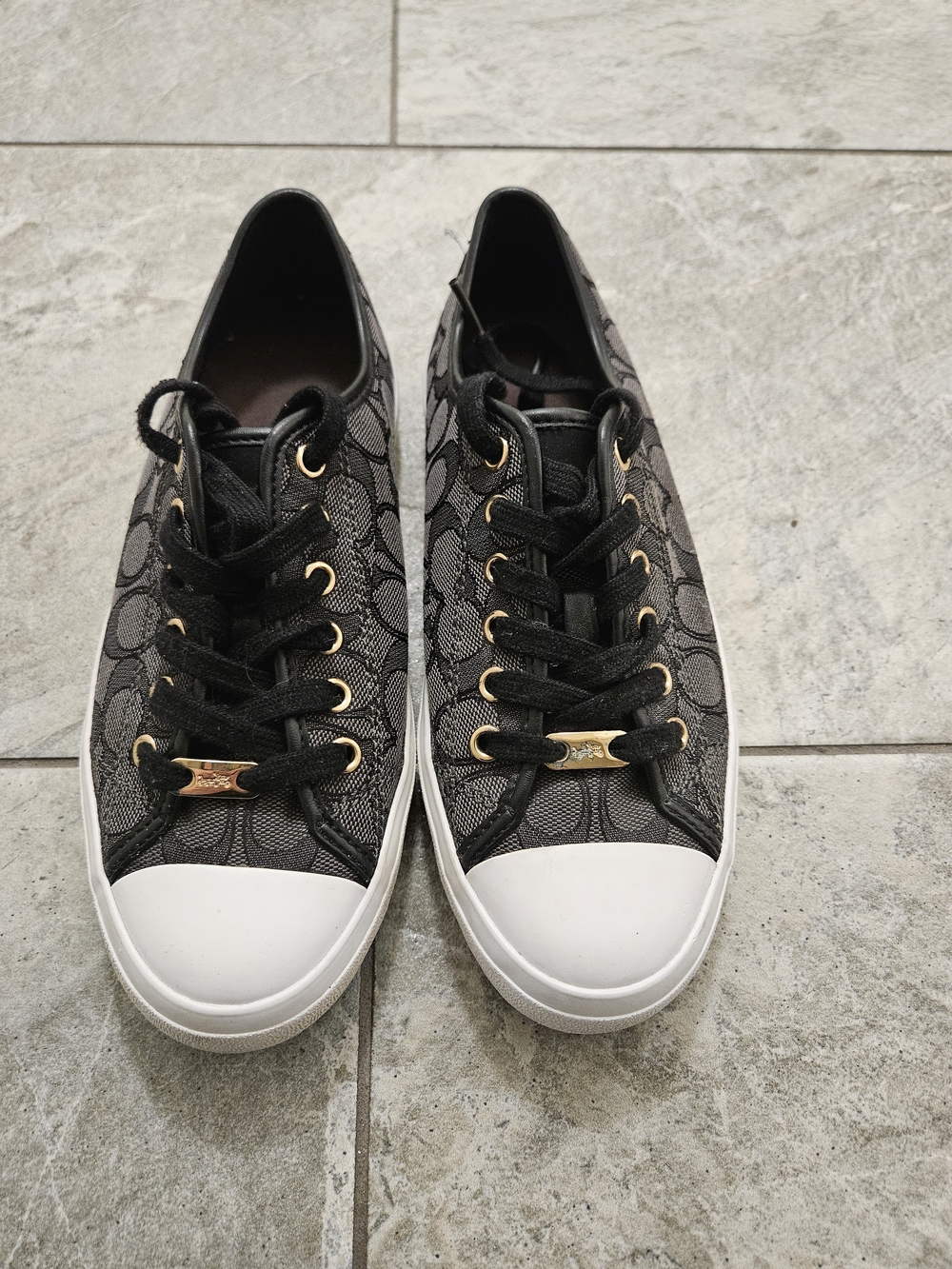 Coach C1028 Empire Black & White Sneakers US 8